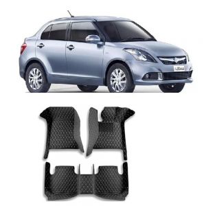 Floor Mats for Dzire (12-16)  - Black